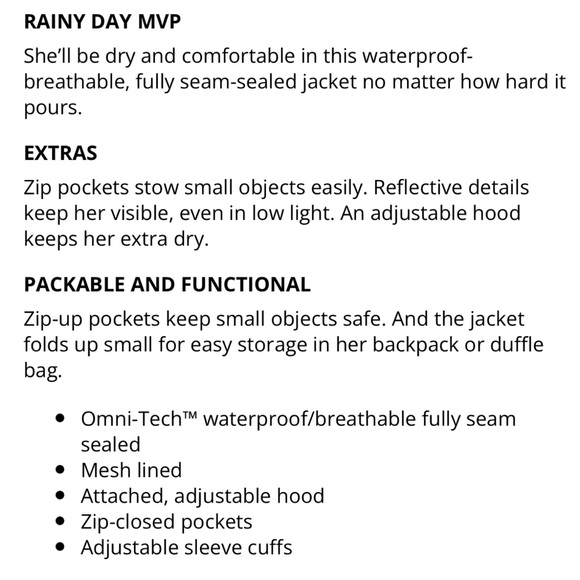 NEW COLUMBIA Timber Pointe Jacket Rain Omni-Tech w/ Hood Waterproof Medium NWOT - Picture 10 of 16